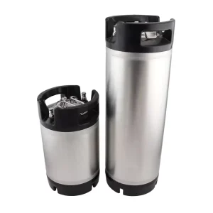 9L 19L 304 Stainless Steel Corny Beer Keg with Rubber Handle Ball Lock Cornelius Style