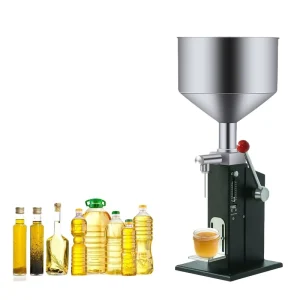 A03 5 110ml Semi Automatic Stainless Steel Beverage Filling Machine 1% Accuracy Motor PLC Oil Chemical Paste Liquid Cream