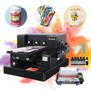 A3 UV Printer Flatbed Printing Machine Automatic UV Direct Printer for Phone Cases Acrylic Metal Leather