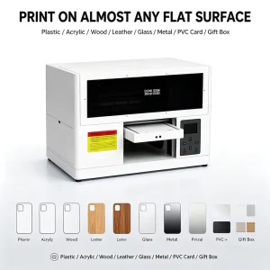 A4 Small Size Desktop UV Flatbed Printer XP600 F1080 for Phone Case Cup Gift Shop SOHO Business UV DTF Printing