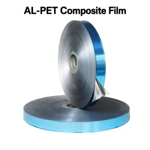 AL-PET Composite Blue Film Roll, Single/Double-Sided Aluminum Foil, Moisture-Proof Cable Shielding and Insulation Wrapping