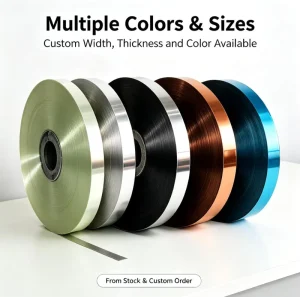 AL PET Metallized Film EMI Shielding High Gloss Soft Plain Blow Molding 300m Customizable Width Length Moisture Proof Opaque