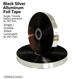 AL PET Metallized Film EMI Shielding Soft Plain 300m Customizable Width & Length Moisture Proof Opaque Film Roll
