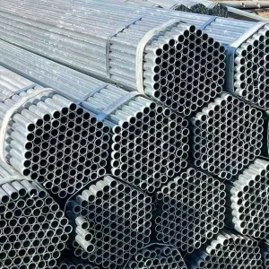 ASTM Galvanized Steel Round Pipe Hot Dipped GI Steel Tube for Building with Inside PE Pipes