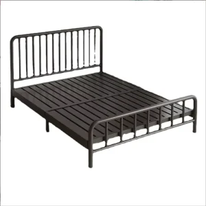Adjustable Customized Modern Simple Metal Bed for Bedroom Villa Hotel Warehouse School Use Single Double Sizes