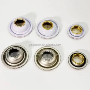 Aerosol Tinplate Can Top and Bottom Components with Custom Cone and Dome