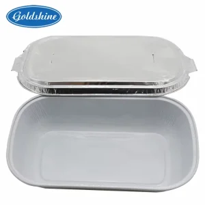 Airline Casserole Aluminium Foil Containers with Lid for Food