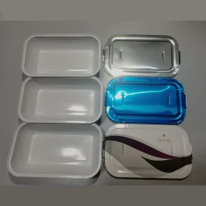 Airline Silver Tinfoil Aluminium Aluminum Foil Food Storage Container with Lid