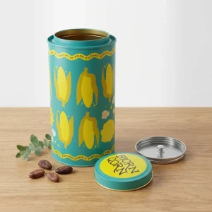 Airtight Food Grade Round Double Lid Tinplate Tea Tin Box for Matcha Green Tea Powder Storage