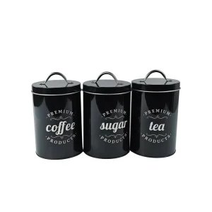 Airtight Food Storage Containers Tinplate Cans European Style Handled Glossy Finish Empty Tin Box Coffee Beans Tea Nuts Snacks