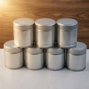 Airtight Matcha Tin Can 40G Eco Friendly Metal Container with Custom Logo Screw Cap OEM ODM Service Ideal for Tea Storage