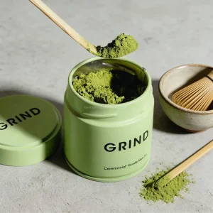 Airtight Matcha Tin Can Sealed with Screw Cap for Herbs Spices Green Tea Powder Food Grade Tinplate Container Jar 20g 30g 40g
