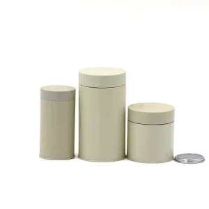 Airtight Metal Tin Box with Manual Seal Easy Peel Lid for Coffee Tea Cookies and Candy