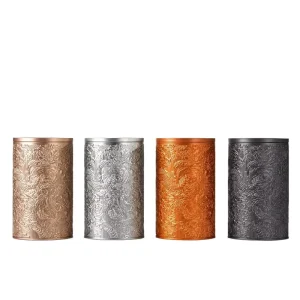 Airtight Round Tinplate Canister Traditional Dragon Design Metal Food Storage Tin for Tea Coffee Bean Powder Bulk