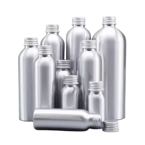 Aluminum Bottle with Metal Screw Cap 80ml 100ml 120ml 150ml 250ml 350ml 500ml