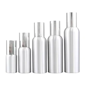 Aluminum Bottle with Metal Silver Spray Cap, 30ml-500ml