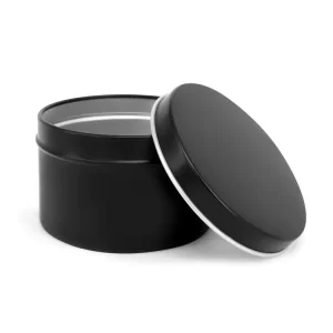 Aluminum Candle Jars With Metal Lids Empty Round Tin Can Boxes Reusable Aluminum Metal Containers for Handmade Candles