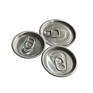 Aluminum Easy Open End Lids for Beverage Cans Pull Tab Can Lids Food Grade Metal Can Covers for Soft Drinks Beer Packaging