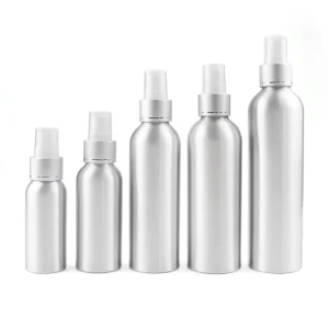 Aluminum Fine Mist Spray Bottle Metal Cosmetic Atomizer Bottle for Perfume Toner Essential Oil Sunscreen Aluminum Sprayer Bottle