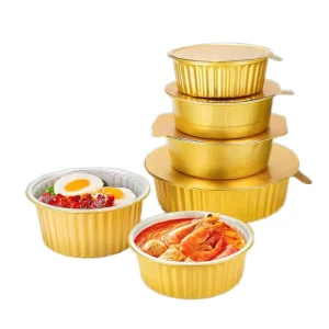 Aluminum Foil Lunch Box Disposable Food Grade Tray With Lid Baking Pan Cake Container Caja De Aluminio