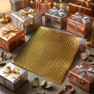 Aluminum Foil Paper with Printing and Embossing for Paper Cutting Christmas Gifts Gift Boxes Wrap
