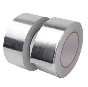 Aluminum Foil Tape HVAC Duct Sealing High-Temperature Heat-Resistant Thermal Shielding Waterproof Silver