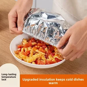 Aluminum Foil Thermal-Insulated Tableware Cover Microwave-Safe Food-Preserving Kitchen Insulation Hood