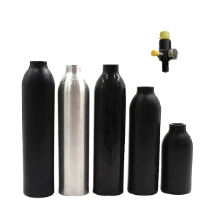 Aluminum Gas Cylinders Different Capacities Lightweight Industrial Use