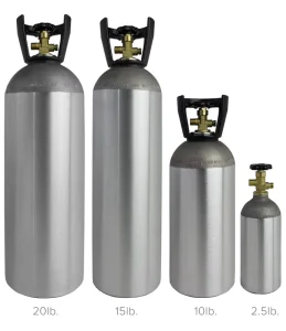 Aluminum Gas Cylinders for O2 N2 Ar CO2 Helium LNG CNG Acetylene