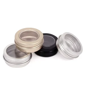 Aluminum Metal Jars and Tin Cans Colorful Printed Empty Containers for Cosmetic Cream and Tobacco Storage