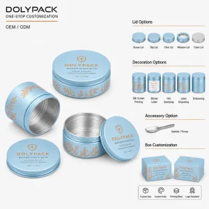 Aluminum Metal Tin Box for Makeup Packaging, Eyeshadow, Blush, and Beauty Accessories