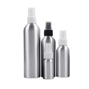 Aluminum Perfume Spray Bottle with Fine Mist Sprayer, Silver, 1oz 30ml 50ml 100ml 120ml