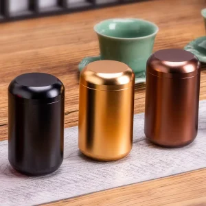 Aluminum Storage Jar for Tobacco, Tea, and Coffee Beans