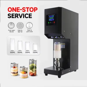 Aluminum and PET Beverage Canning and Sealing Machine, Semi-Automatic