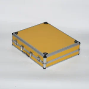 Aluminum magnesium Alloy Portable Metal Toolbox Laptop Case Document Box Hardware Tool Case with Flip style Closure Changzhou