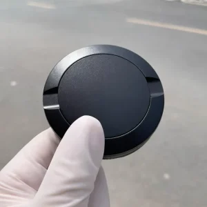 Anodized Aluminum Black Three Layer Design Knurled Sides Disposable Airtight Snus Cans CNC Turned Milled Metal Container