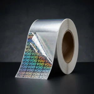 Anti Counterfeiting Warranty Void Stickers Rainbow Holographic Security Seals Adhesive Paper for High End Electronics Camera
