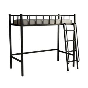 Apartment University Use Modern Metal Loft Bed Elevated Bunk Bed for Students Dormitory