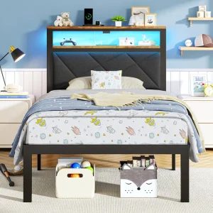 Artistic Steel Wood Bed Unique Metal Wooden Bed Home Decoration
