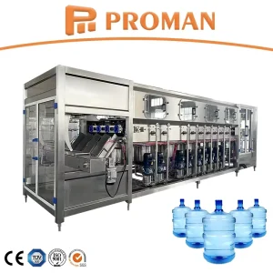 Automatic 3-in-1 Purified Mineral Water Washing Filling Capping Machine for 3/5 Gallon and 10/20L Bottles