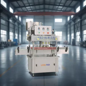 Automatic 6-Head Rotary Capping Machine for High-Volume Beverage & Water Bottles