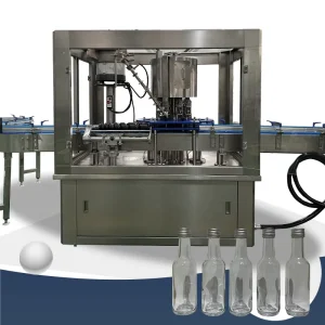 Automatic 8-Head Aluminum Cap Crimping and Capping Machine for Syrup, Beverage and Spirits Filling Lines