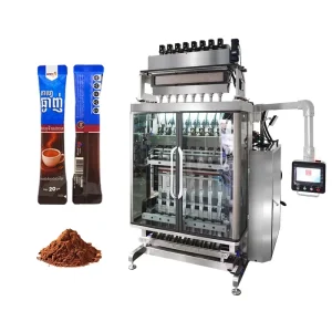 Automatic 8-Lane Back-Seal Stick Pack Coffee Powder Filling and Packing Machine