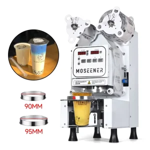 Automatic 90mm/95mm/120mm Cup Sealing Machine for Metal and Liquid Beverage Cans