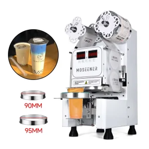 Automatic 95mm/90mm PET Cup Sealing Machine for Boba Juice Cups