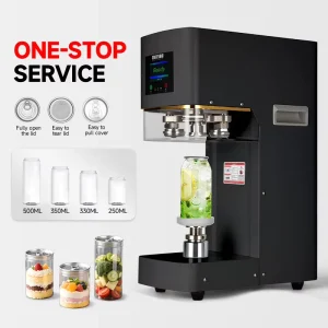 Automatic Aluminum and Plastic Can Sealing Machine for Juice and Soft Drinks