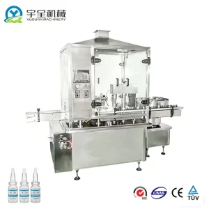 Automatic Aseptic Eye Drop Filling, Stoppering, and Capping Machine