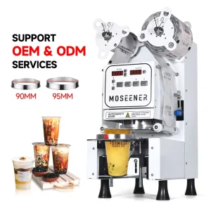Automatic Boba Tea Cup Filler and Sealer Machine for Plastic and Paper Cups