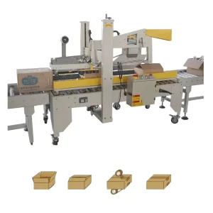 Automatic Carton Case Sealer with Automatic Flap Folding