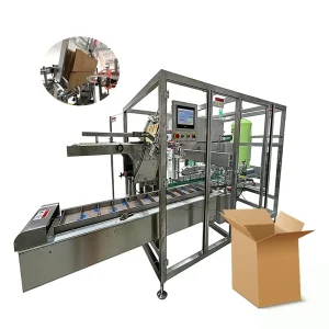Automatic Carton Erecting, Filling and Sealing Integrated Packaging Machine for Paper and Daily Chemical Products